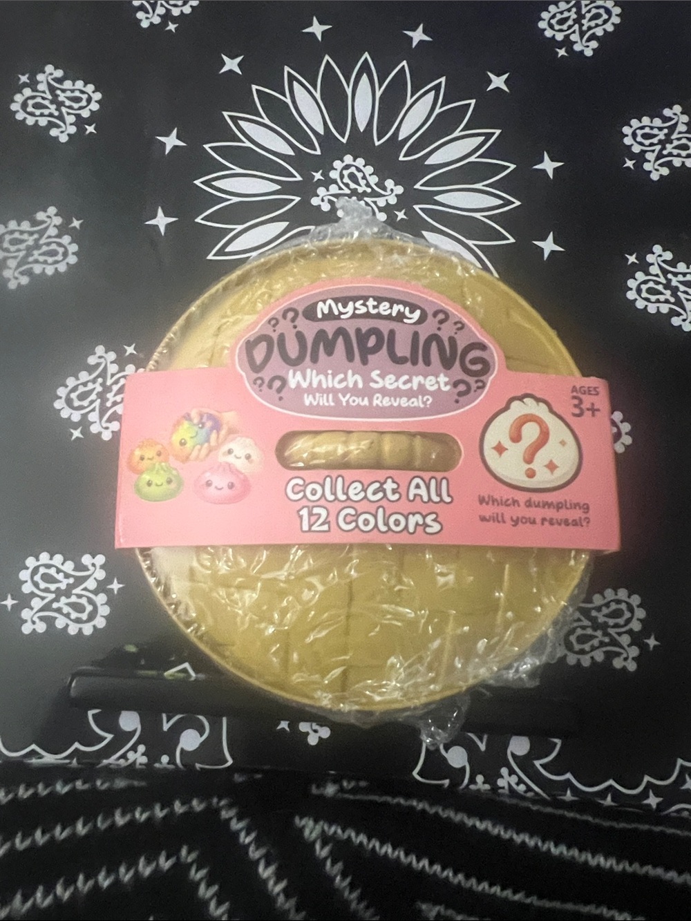 Mystery Dumpling Collectible Toy - Pink Packaging, Gold Dumpling